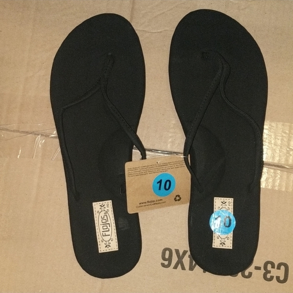 Flojos Black Women's Sandals